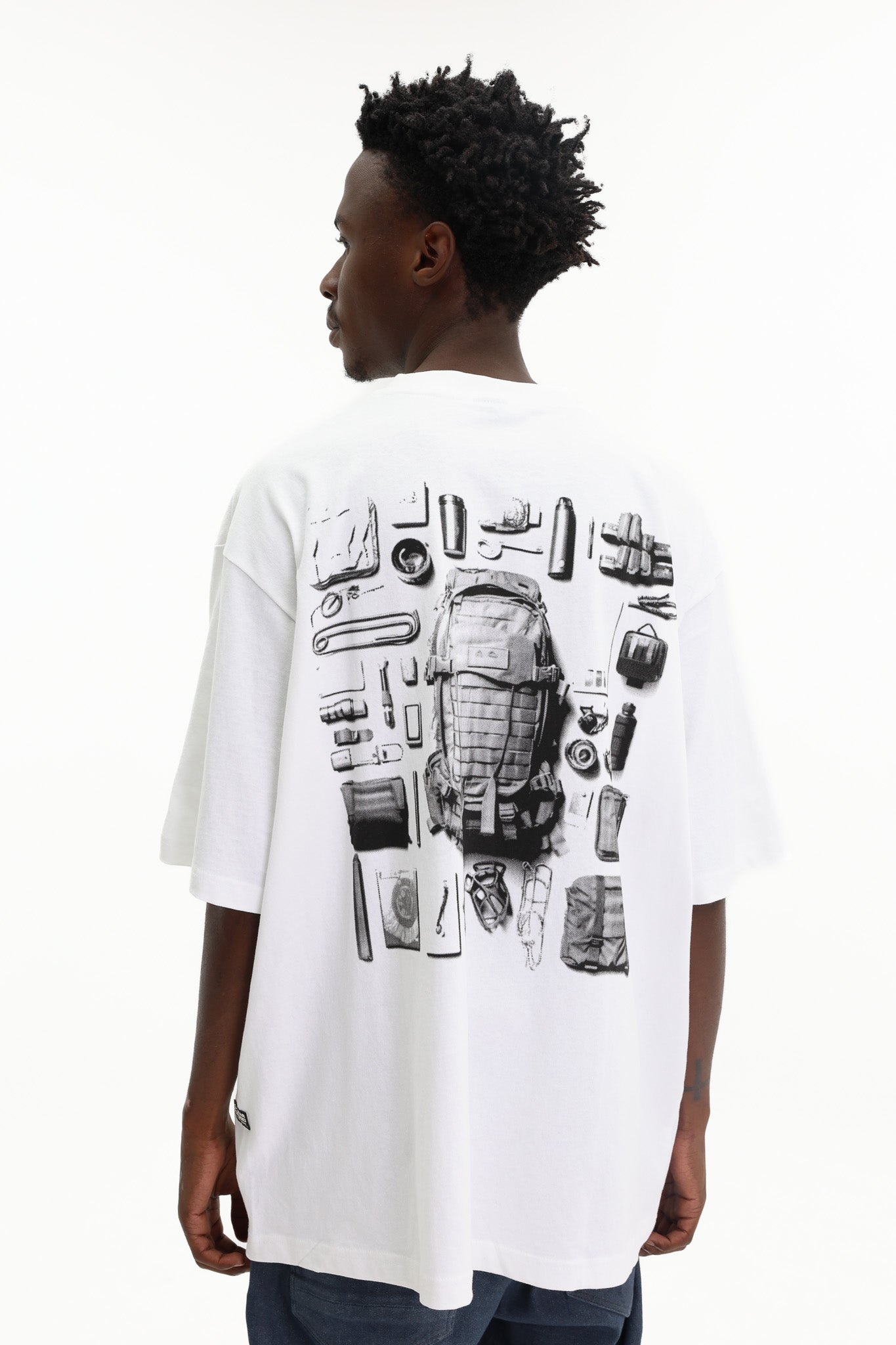 G-Star T-Shirt Knolling Back Boxy White